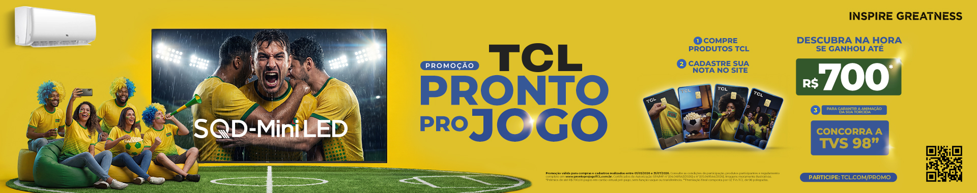 [PARCERIA] PROMOÇÃO TCL PRONTO PRO JOGO - Destaque